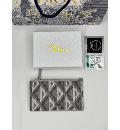 Dior Zipped Card Holder 13.5x7.5cm