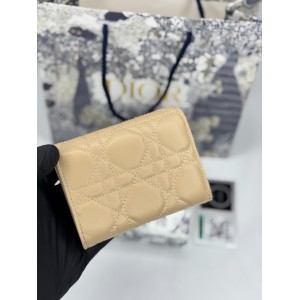 Dior Caro Glycine Wallet 11 x 7.5 x 2.5 cm beige sand Accesories