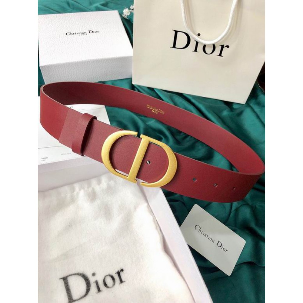 Dior belt 4cm burgundy Accesories