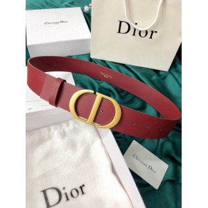 Dior belt 4cm burgundy Accesories