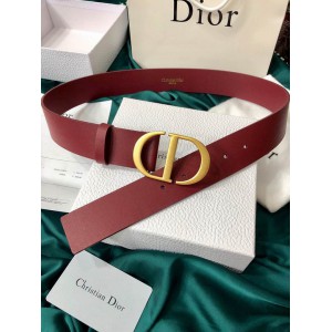 Dior belt 4cm burgundy Accesories