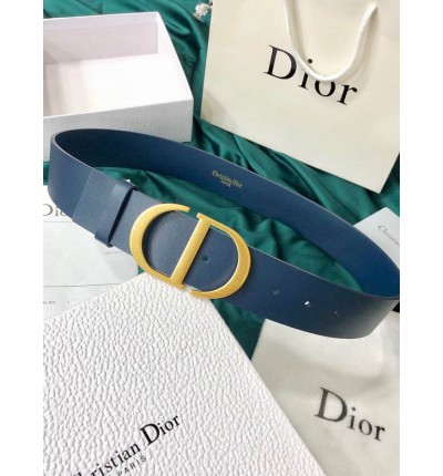 Dior belt 4 cm dark blue