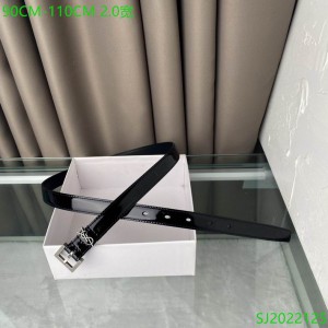 Ysl belt 2cm patent leather silver accessory Accesories