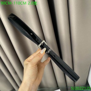 Ysl belt 2cm patent leather silver accessory Accesories