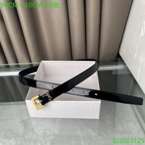 Ysl belt 2cm patent leather gold accessory Accesories
