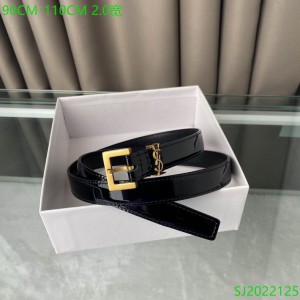 Ysl belt 2cm patent leather gold accessory Accesories