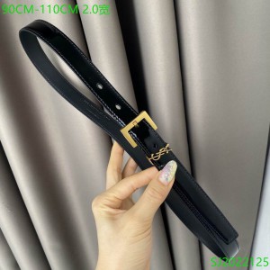 Ysl belt 2cm patent leather gold accessory Accesories