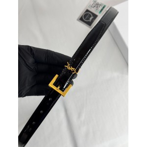 Ysl belt 2cm patent leather gold accessory Accesories