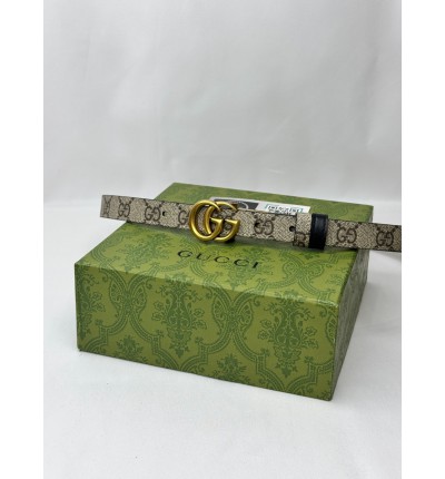 Gucci belt 2cm reversible 90-120cm black