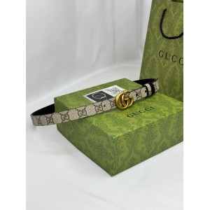 Gucci belt 2cm reversible 90-120cm black Accesories