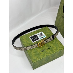 Gucci belt 2cm reversible 90-120cm black Accesories