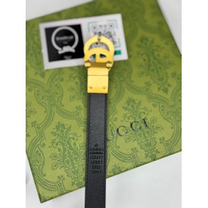 Gucci belt 2cm reversible 90-120cm black Accesories