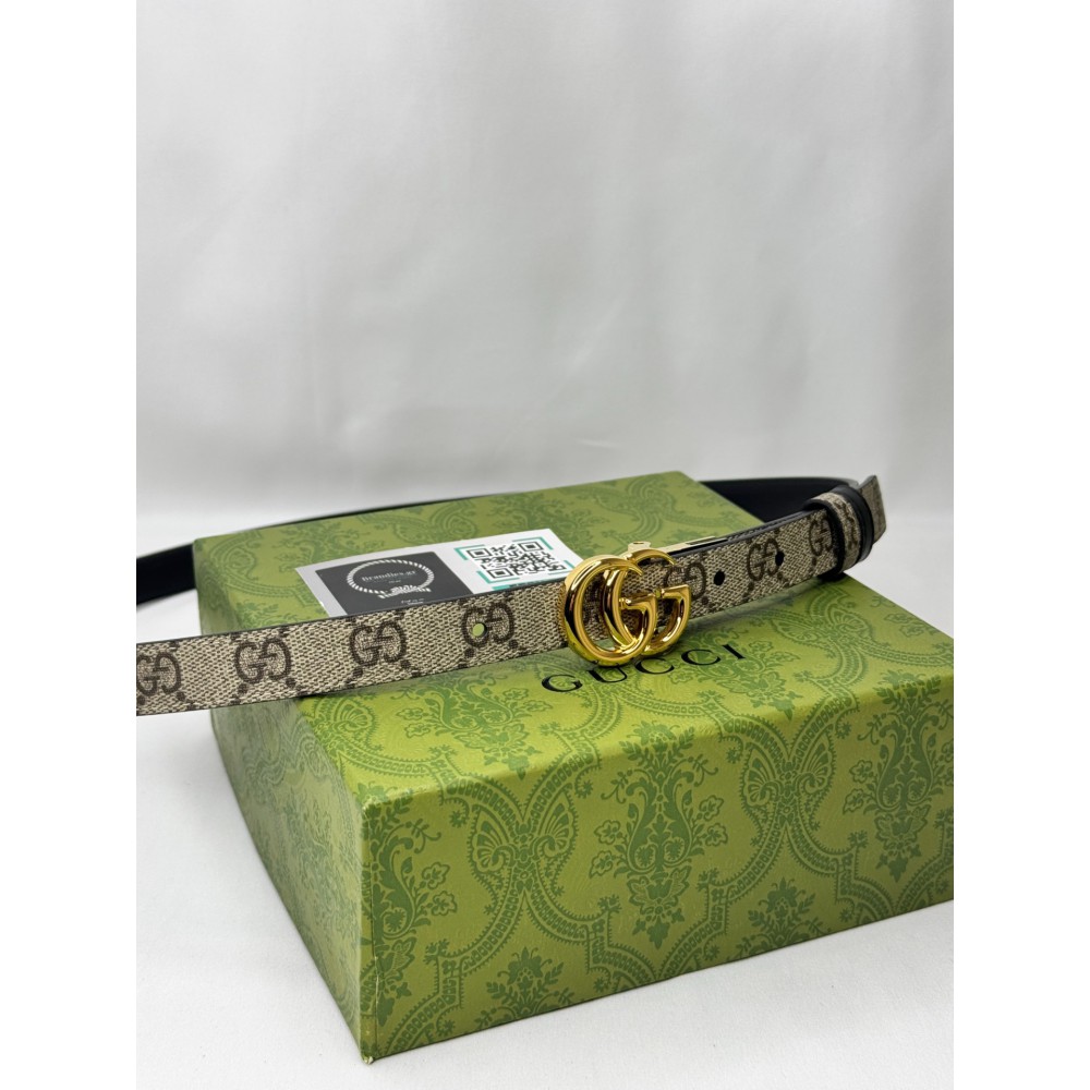 Gucci belt 2cm reversible 90-120cm shiny black Accesories