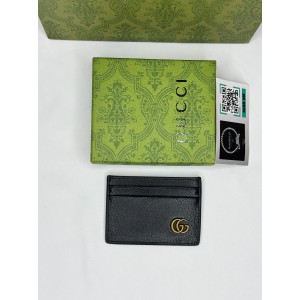 Gucci cardholder 10x7cm black leather 