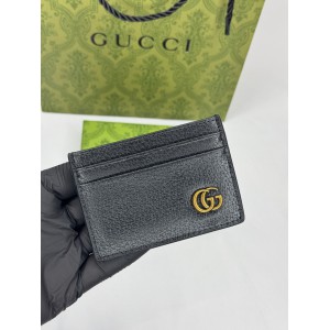 Gucci cardholder 10x7cm black leather 