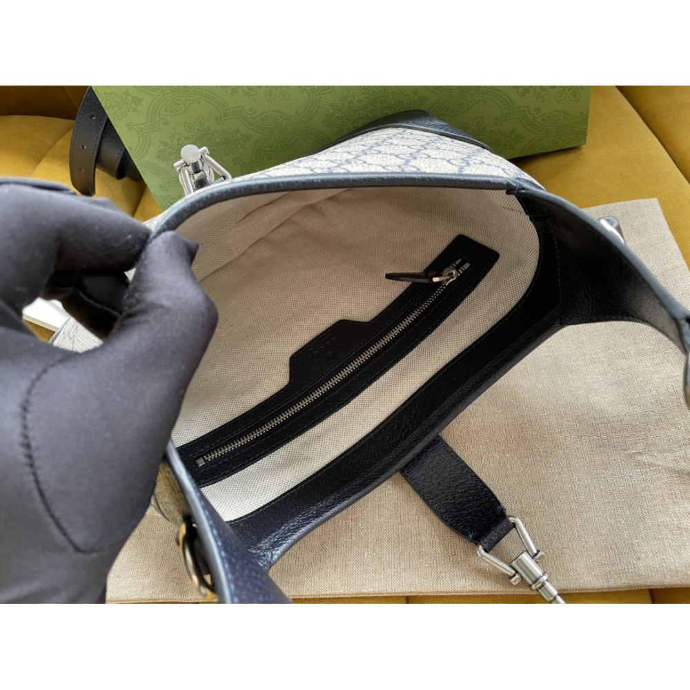 GUCCI Jackie 1961 Shoulder Bag Black/Beige 678843 Bags