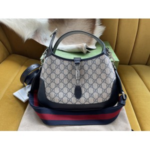 GUCCI Jackie 1961 Shoulder Bag Black/Beige 678843 Bags