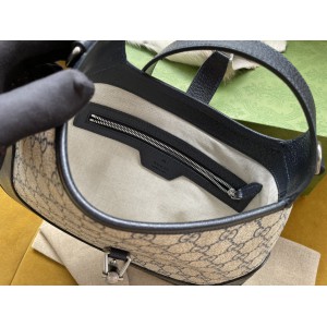 GUCCI Jackie 1961 Shoulder Bag Black/Beige 678843 Bags