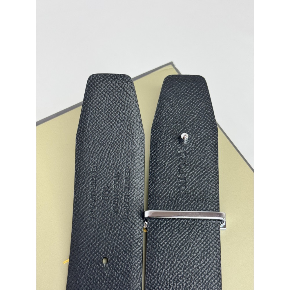TOM FORD grey - black reversible belt 4cm Accesories