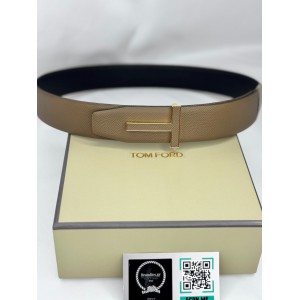 TOM FORD beige - black reversible belt 4cm Accesories
