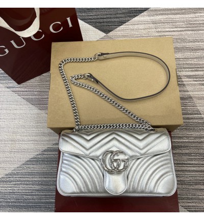 Gucci marmont leather bag 26x15x7cm