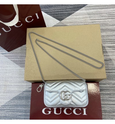 Gucci marmont leather bag 16.5x10.2x 5.1cm