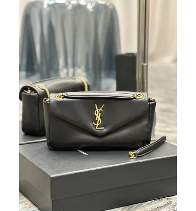 Ysl calypso padded leather shoulder bag 26x14cm
