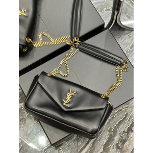 Ysl calypso padded leather shoulder bag 26x14cm Bags