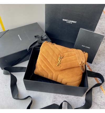 Ysl Loulou crossbody bag small size suede leather