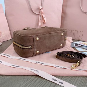 MiuMiu large Arcadie padded suede top-handle bag Bags