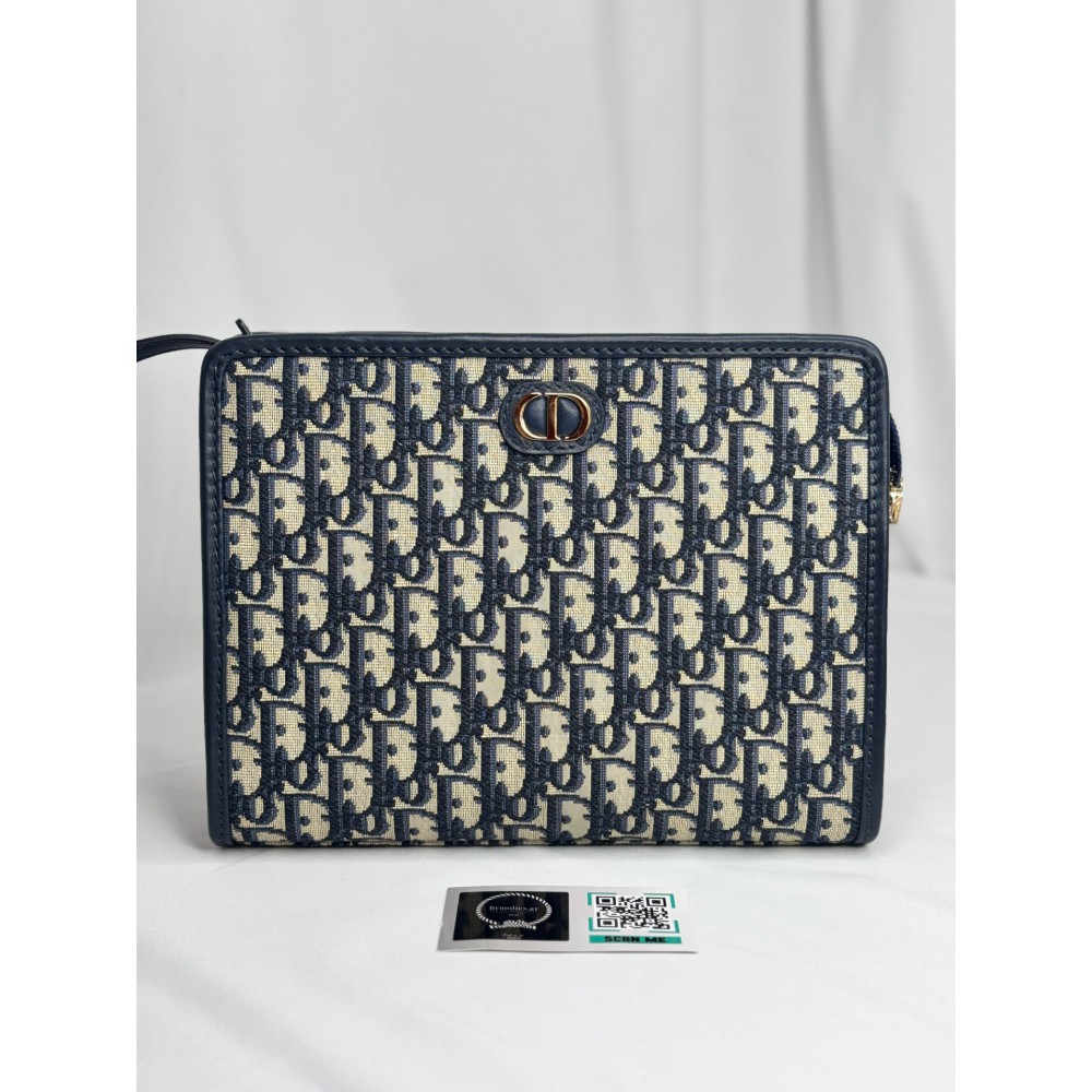 Dior Montaigne Dea Pouch Blue Oblique Jacquard Bags