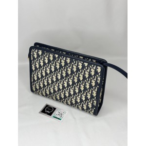 Dior Montaigne Dea Pouch Blue Oblique Jacquard Bags