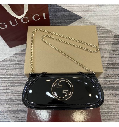 Gucci Blondie small shoulder bag 814952 patent leather