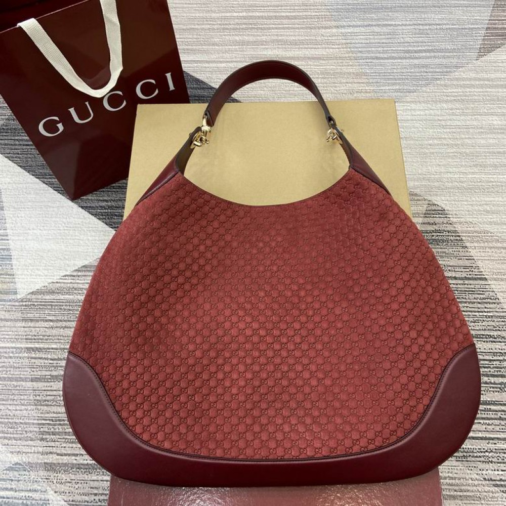 Gucci B medium shoulder bag suede 815924 W49cm x H46cm x D4cm Bags
