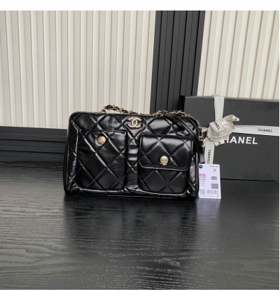 Chanel hobo messenger bag 29x19x13cm