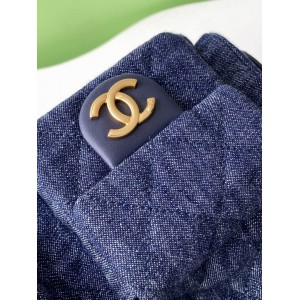 Chanel hobo large Denim & Gold-Tone Metal Blue 22x31x15cm Bags