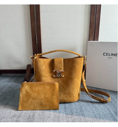 Celine bucket suede 28x24x16cm