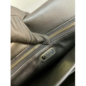 Prada Soft Sound large leather shoulder bag with charms 35x19.5x10.5cm Bags