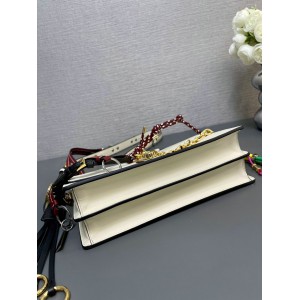 Prada Soft Sound small leather shoulder bag with charms 24x13.5x6cm Bags