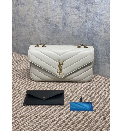 Ysl loulou medium in matelassé lambskin 29 x 17 x 8 CM