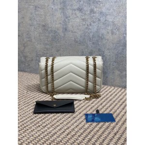 Ysl loulou small in matelassé lambskin 24x14x6cm Bags