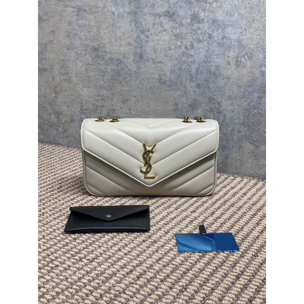 Ysl loulou small in matelassé lambskin 24x14x6cm Bags