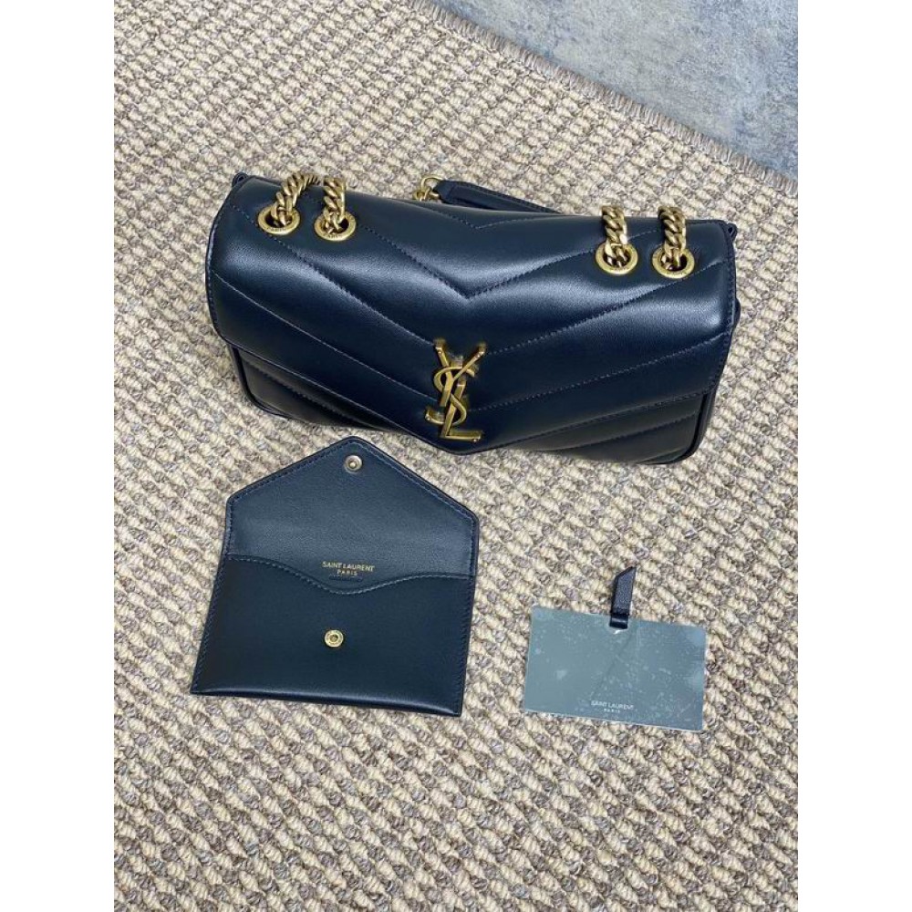 Ysl loulou small in matelassé lambskin 24x14x6cm Bags