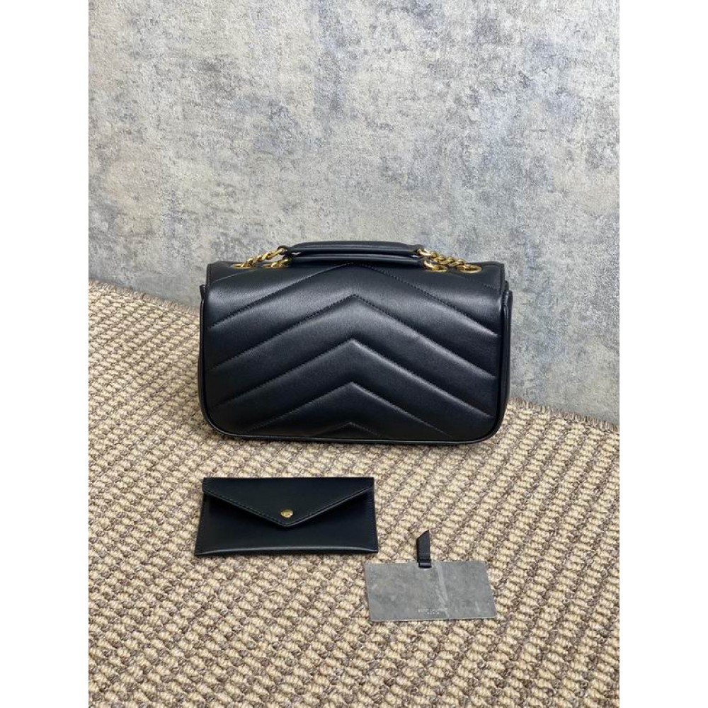 Ysl loulou small in matelassé lambskin 24x14x6cm Bags
