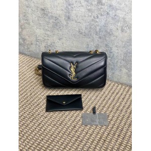 Ysl loulou small in matelassé lambskin 24x14x6cm Bags