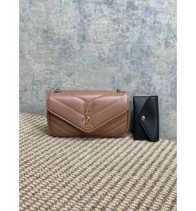 Ysl loulou mini in lambskin 20 X 12 X 5 CM