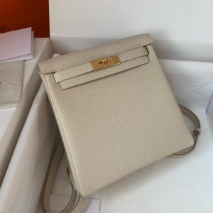 Hermès Kelly Ado backpack in black togo leather 22X22X10CM Bags