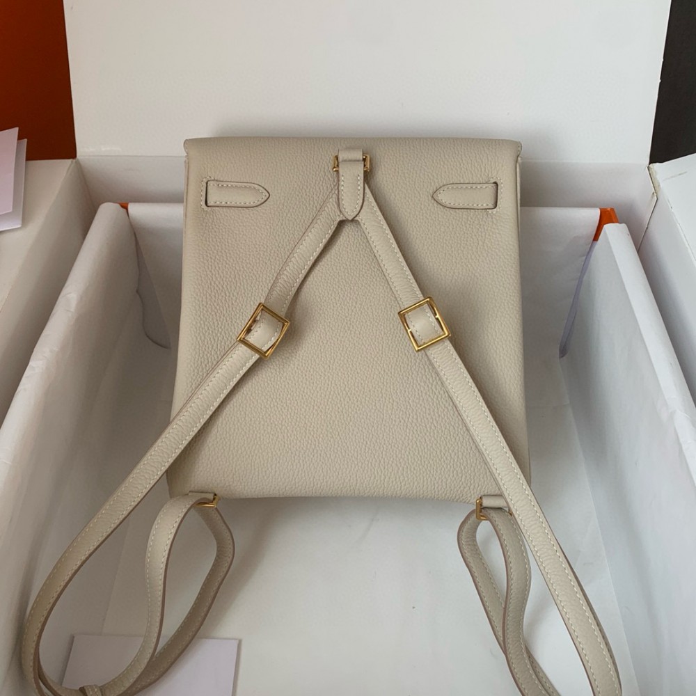 Hermès Kelly Ado backpack in black togo leather 22X22X10CM Bags