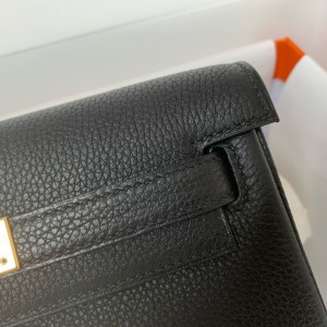 Hermès Kelly Ado backpack in black togo leather 22X22X10CM Bags