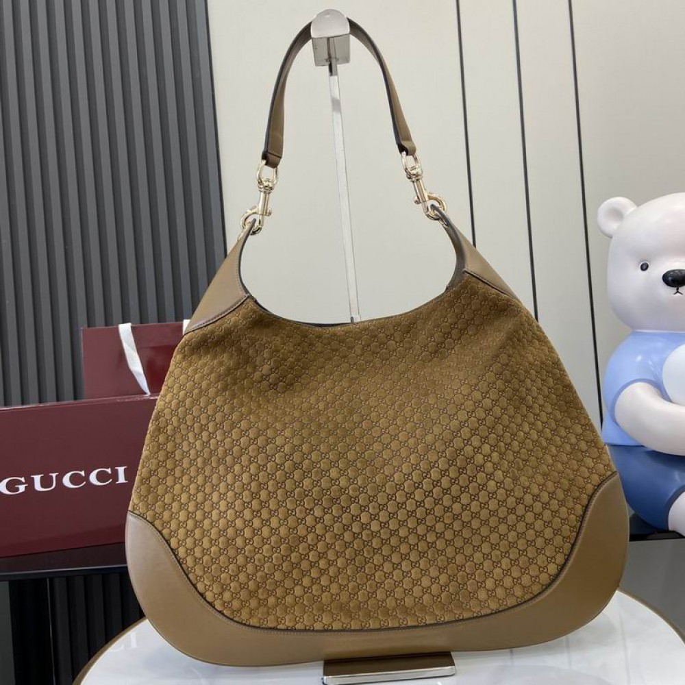 Gucci B medium shoulder bag suede 815924 W49cm x H46cm x D4cm Bags